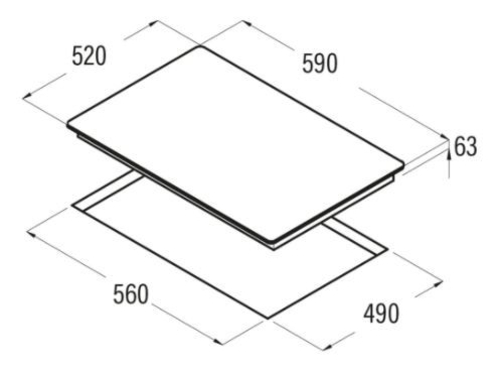 Vitrocerámica de Inducción CATA IB 6030 Negro  60cm