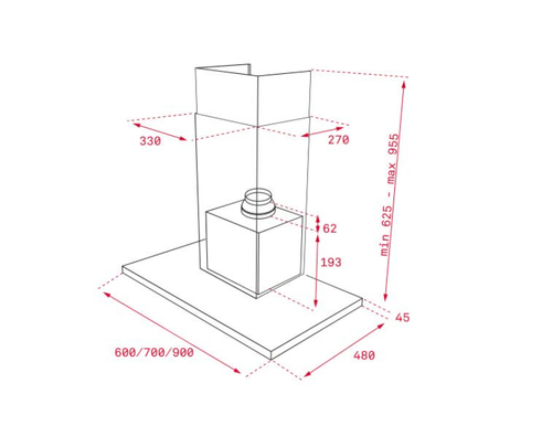 Campana Decorativa TEKA DSH 785 Inox 70CM