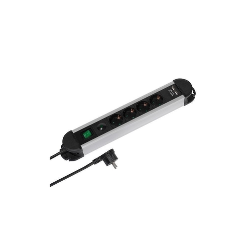 Regleta VIVANCO ALU 4 WAY POWER SOCKET PROFESSIONAL Negro 1.6M
