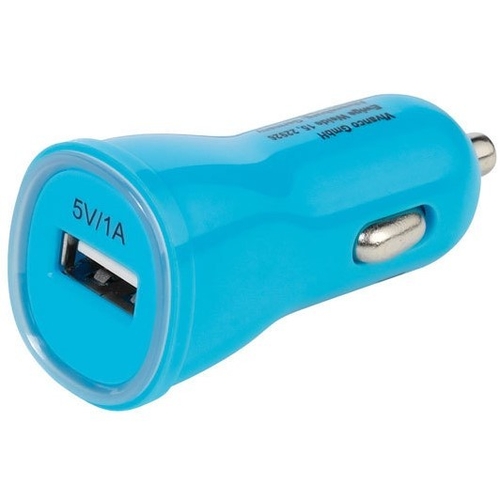  Cargador de Coche VIVANCO PBVV1AUSBCCBL Azul USB 