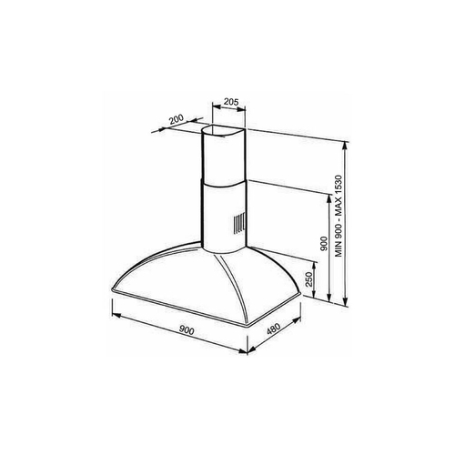 Smeg KS89AOE - Campana Decorativa 90CM