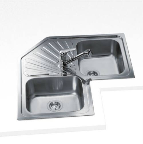 Fregadero TEKA ANGULAR 2C-SF INOX 90CM