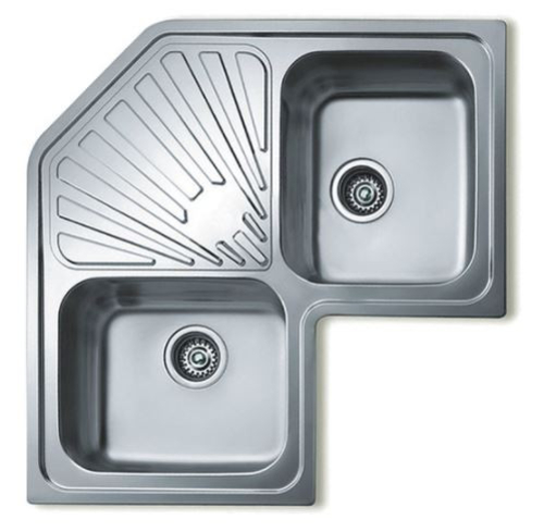 Fregadero TEKA ANGULAR 2C-SF INOX 90CM