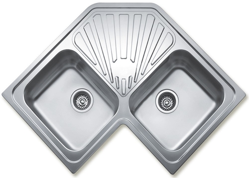 Fregadero TEKA ANGULAR 2C-SF INOX 90CM