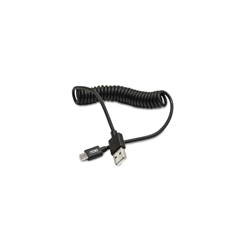 Cable DCU 30401250  USB Tipo A- Micro USB Rizado Negro  