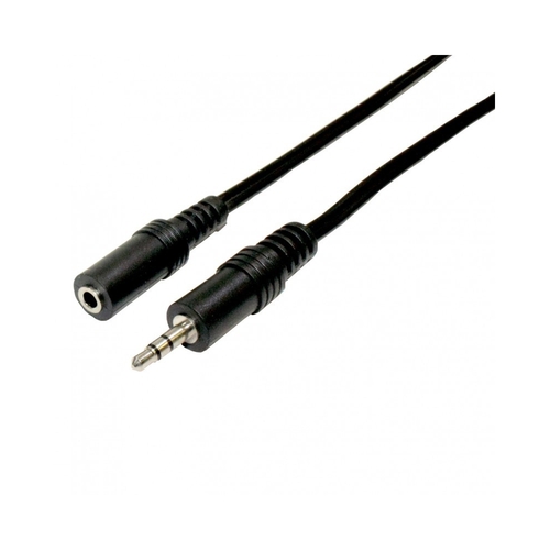 Cable Audio DCU JACK Macho-Hembra 1.5M Negro ABS