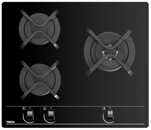 Placa de Gas TEKA  GBC63010KBB CRISTAL NEGRO  60CM BUTANO 