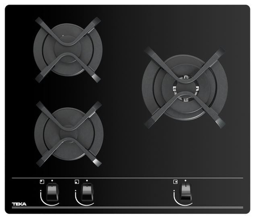 Placa de Gas TEKA GBC 63010 CRISTAL NEGRO  60CM NATURAL 
