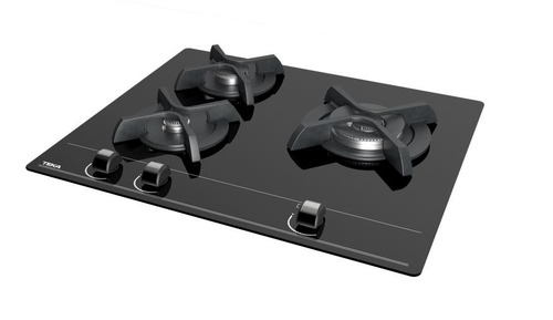 Placa de Gas TEKA GBC 63010 CRISTAL NEGRO  60CM NATURAL 
