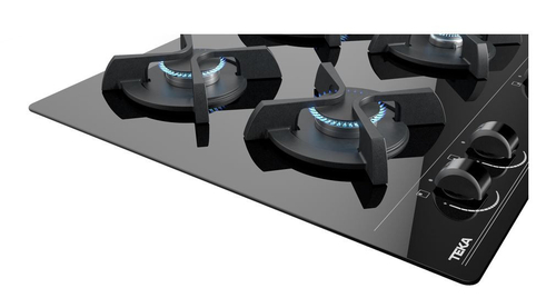 Placa de Gas TEKA GBC 64000 CRISTAL NEGRO 60CM NATURAL 
