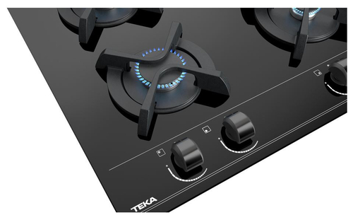 Placa de Gas TEKA GBC 64000 CRISTAL NEGRO 60CM NATURAL 