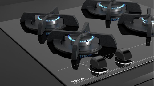 Placa de Gas TEKA GBC 64000 CRISTAL NEGRO 60CM NATURAL 