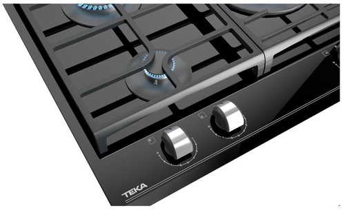 Placa de Gas TEKA GZC 63310 XBB CRISTAL NEGRO  60CM BUTANO 
