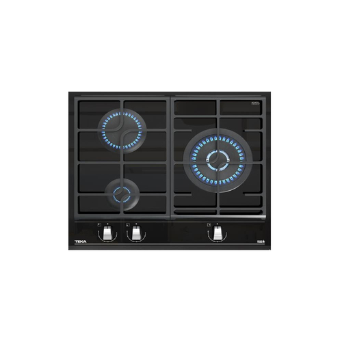 Placa de Gas TEKA GZC 63310 XBN CRISTAL NEGRO  60CM NATURAL 