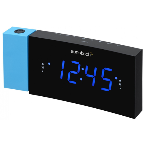 Radio Despertador Sunstech FRDP3BL LED 1.2" Azul USB FM 