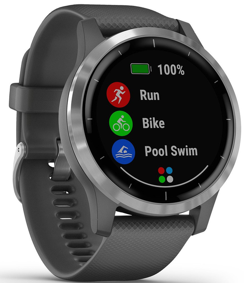 Reloj Deportivo GARMIN VIVOACTIVE 4 Gris Plata 45 MM GPS
