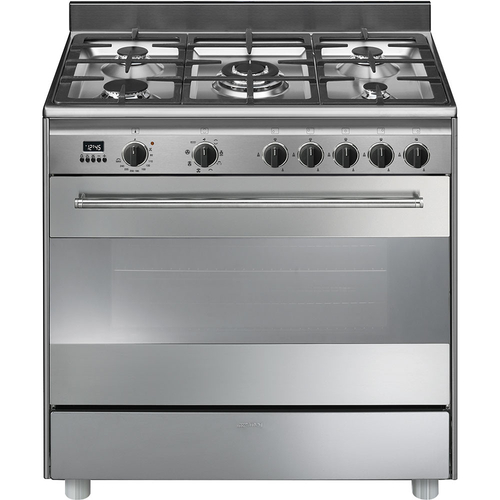 Cocina Smeg BG91X9-1 INOX 5 Fuegos Horno Gas Natural