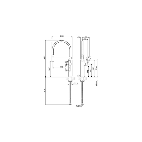 Smeg MDF50SS - Grifo Caño Alto Monomando