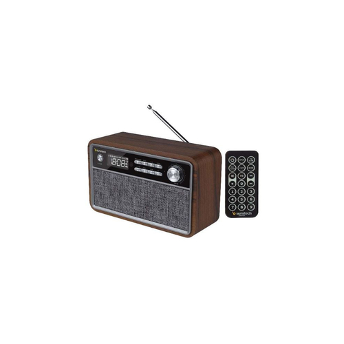 Radio Retro Sunstech RPBT500WD Marrón Bluetooth 6 Horas