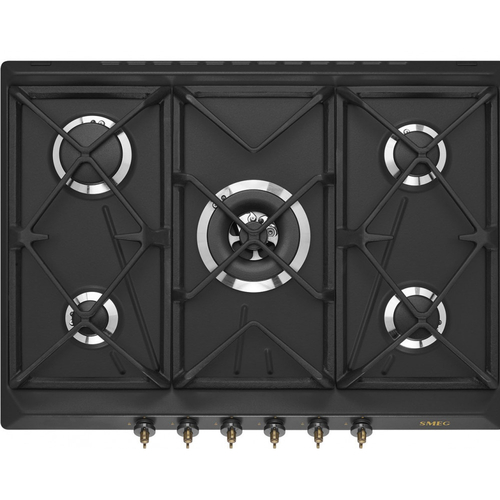 Placa de Gas Smeg SRV876AOGH Natural 5 Fuegos