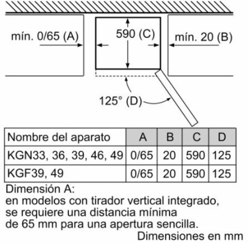Frigorífico Combi BOSCH KGN36VIDA  INOX