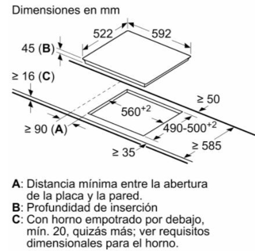 Vitrocerámica Eléctrica BALAY 3EB715ER Negro 60cm