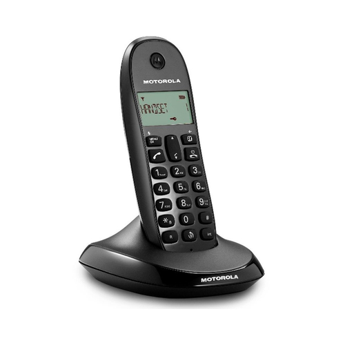 Teléfono Inalámbrico Motorola C1001L NEGRO 50 Números    