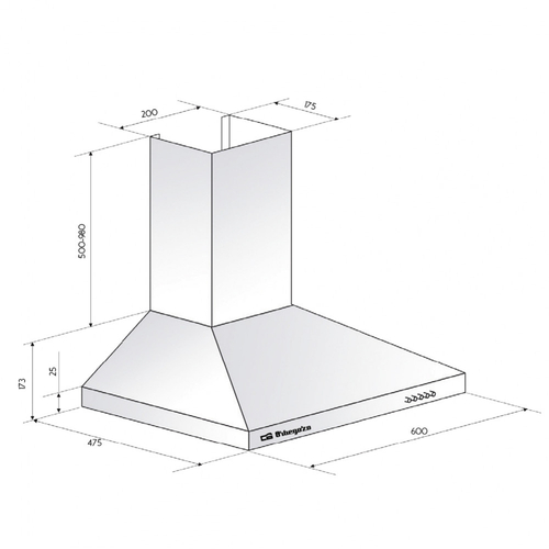 Campana Decorativa ORBEGOZO DS 59160 IN Inox 60CM