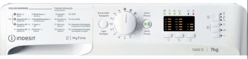Lavadora Carga Frontal INDESIT MTWA 71252 W SPT  BLANCO 7KG 1200RPM
