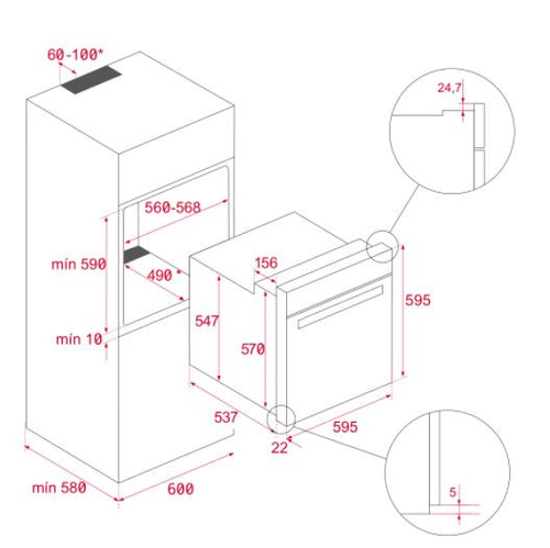 Horno Multifunción TEKA HCB 6525 INOX 70L