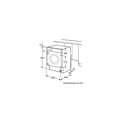 Lavadora Secadora BOSCH WKD24362ES E  INTEGRABLE  7KG 4KG  1200RPM
