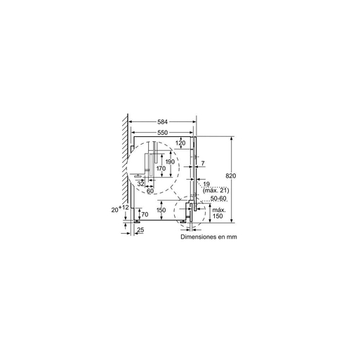 Lavadora Secadora BOSCH WKD24362ES E  INTEGRABLE  7KG 4KG  1200RPM