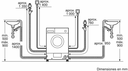 Lavadora Secadora BALAY 3TW773B  INTEGRABLE  7KG 4KG 1200RPM
