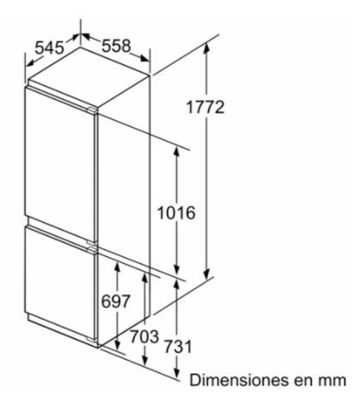 Frigorífico Combi SIEMENS KI86FPDD0 Integrable