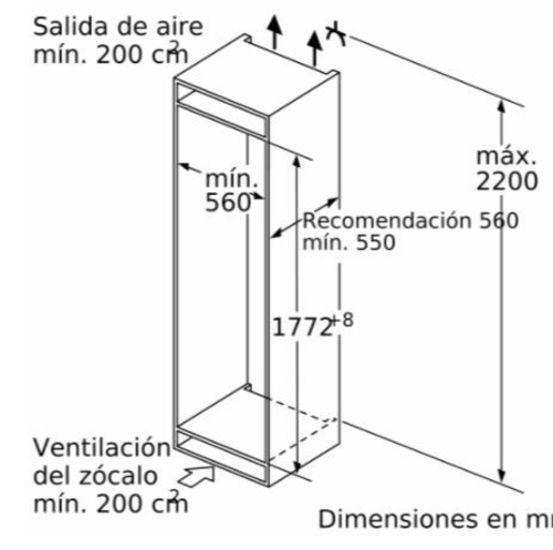 Frigorífico Combi SIEMENS KI86FPDD0 Integrable