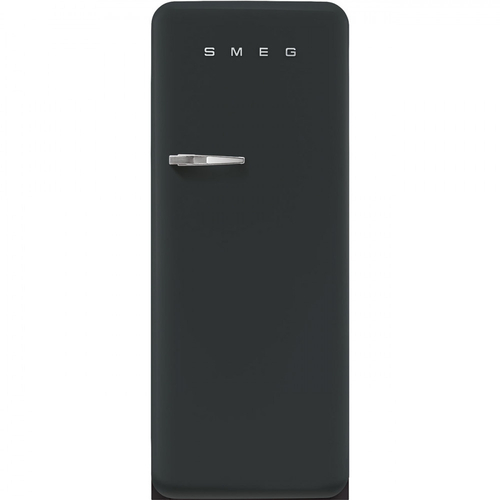 Smeg Fab28rdblv5 Negro velvet nevera una puerta 1 fab28blv5 clase 153x601 terciopelo bisagra derecha mate retro años 50 153 601cm 50s 1p.