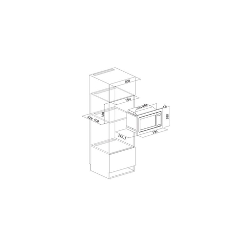 KROMSLINE KMFI-200-MDX INOX - Microondas 20L 800W