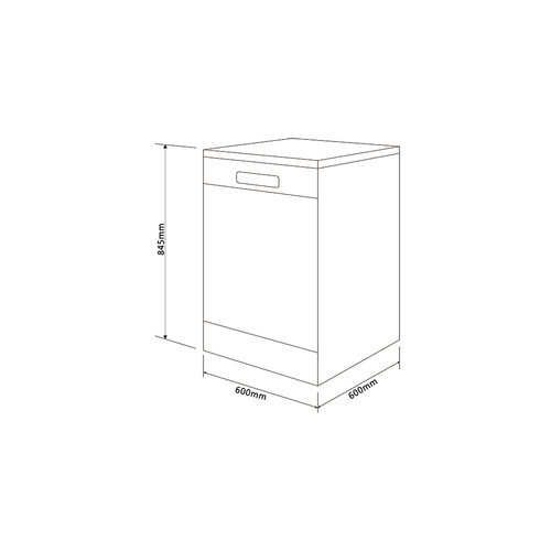 Lavavajillas 60CM KROMSLINE KLV-600-3-B3-XBK Blanco 14 Servicios