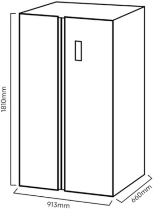 KROMSLINE KF-SB-90D-IX Inoxidable - Frigorífico Side by Side NoFrost