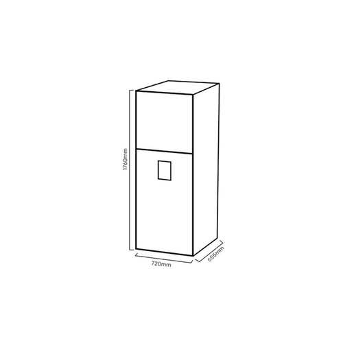 Frigorífico Dos Puertas KROMSLINE  KF-2P-730DP-W BLANCO No Frost 