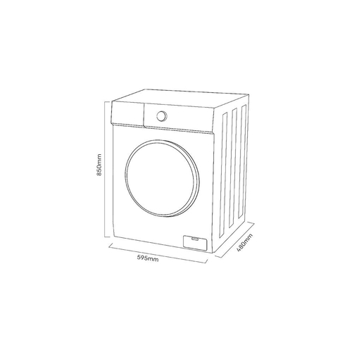 Lavadora Carga Frontal KROMSLINE KLA-M3-70-DW Blanco 7KG 1200RPM