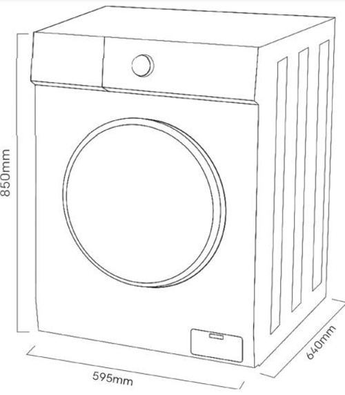 Lavadora Carga Frontal KROMSLINE KLA-E-1016-W Blanco 10KG 1400RPM