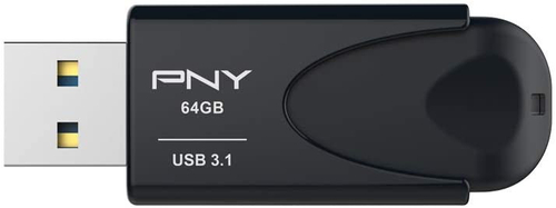 Pendrive PNY Attache 4 64GB Negro 80/20MB/S