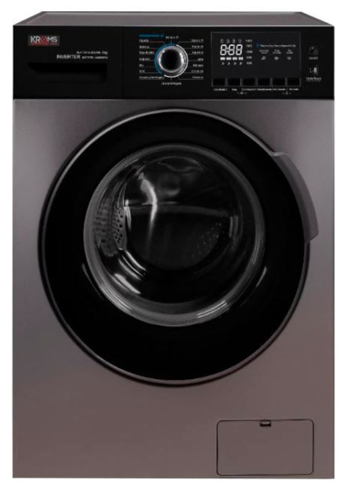 Lavadora Carga Frontal KROMSLINE KLA-TOP-IX-850-FBK INOX 8KG 1400RPM