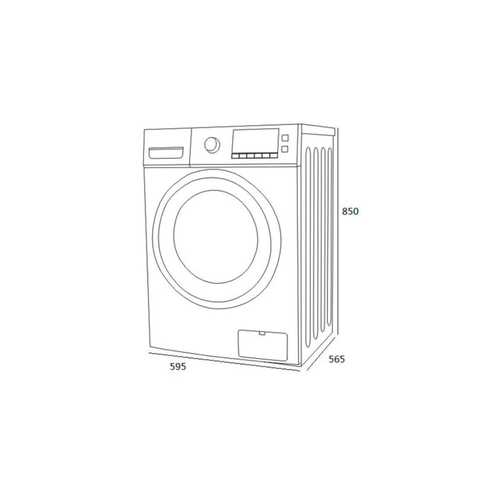 Lavadora Secadora KROMSLINE KLAS-MAX-86-FBK-PBK Blanco 8KG 6KG 1400RPM