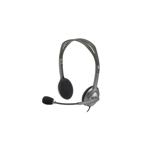 Logitech H111 - Auricular Diadema Gris Micrófono