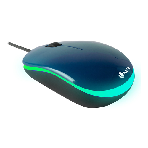 Ratón Ngs Addict Blue 7 Colores 1.2M 1000DPI