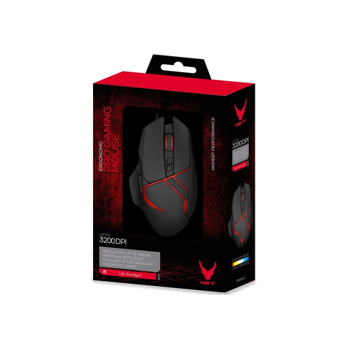 Omega Vgm0360 - Ratón Gaming 3200DPI Led 5 Colores    
