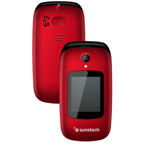 Sunstech CELT22RD - Teléfono Móvil Rojo 32MB