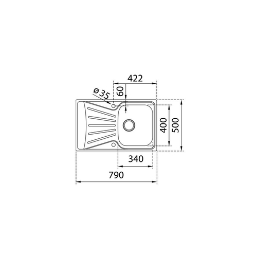 Teka STARBRIGHT 45 E-XP 1C 1E - Fregadero